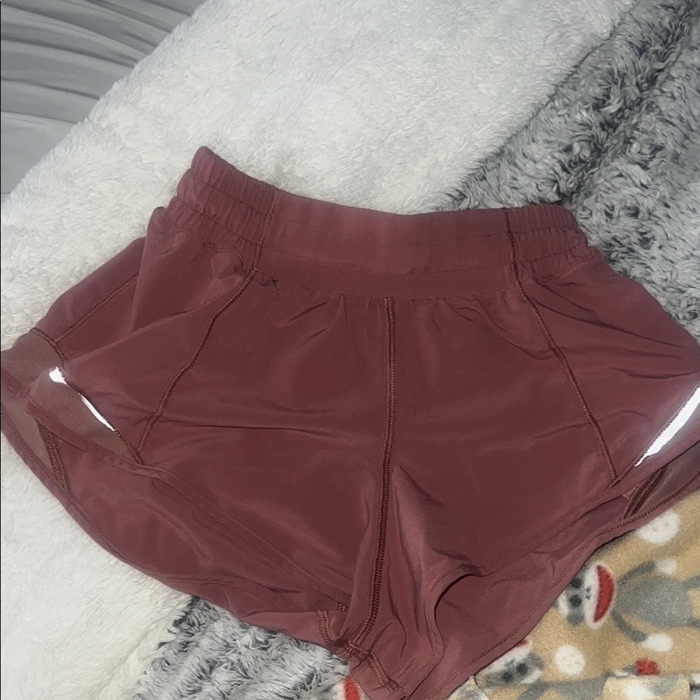 Women's Burgundy Athletic Shorts